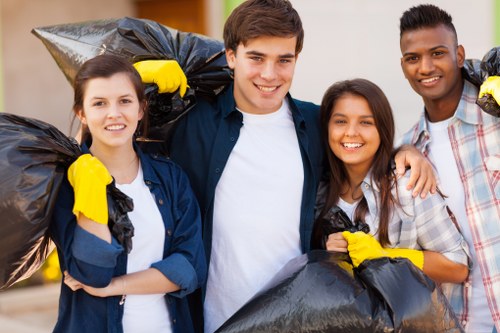 Professional team handling office clearance in Camden